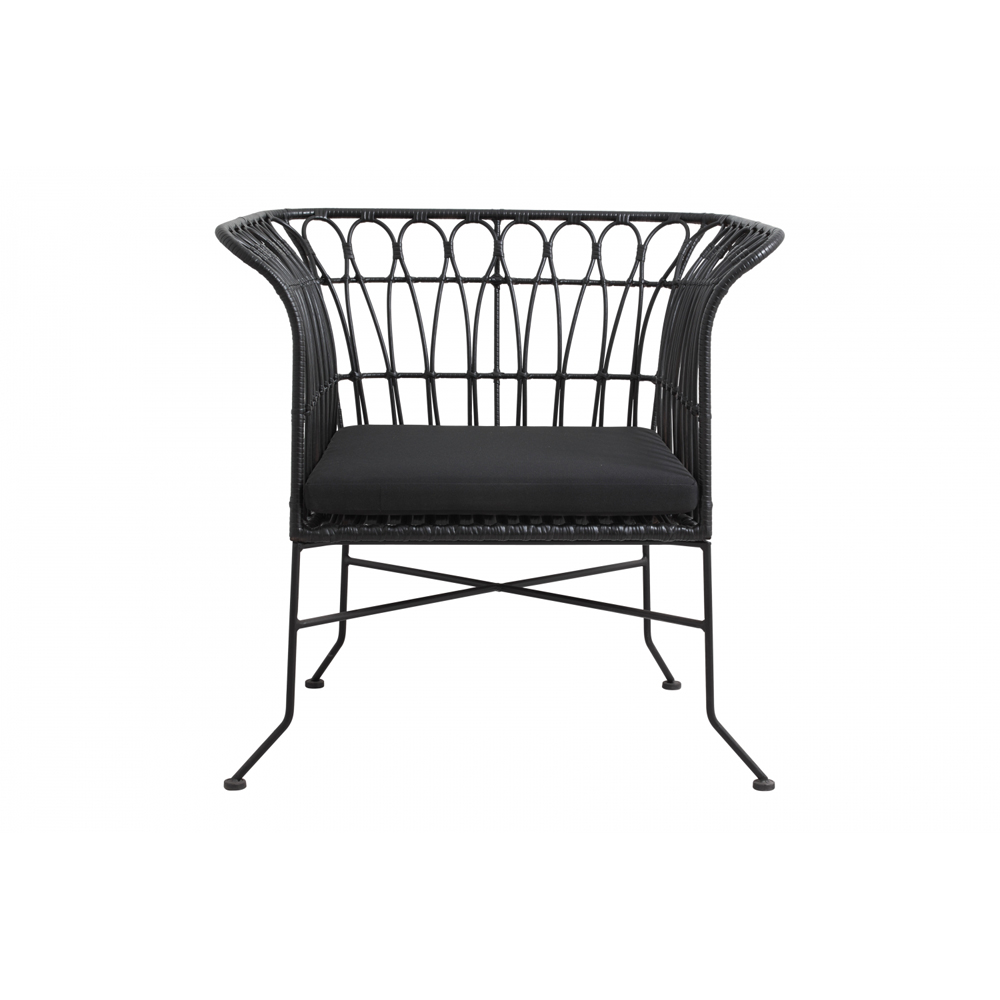 ALBA lounge chair, black