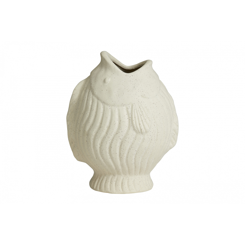 Nordal - Ducie Fish Vase, L, White