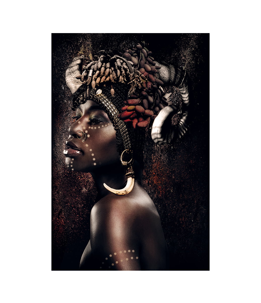 Artwood - Queen Of Africa - 120X180, Aluminium